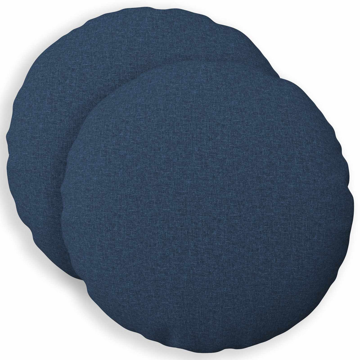 vidaXL Cushion with Pillow HEERLEN 2 pcs Blue Fabric