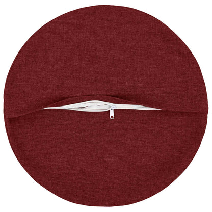 vidaXL Cushion with Pillow HEERLEN 6 pcs Wine Red Fabric