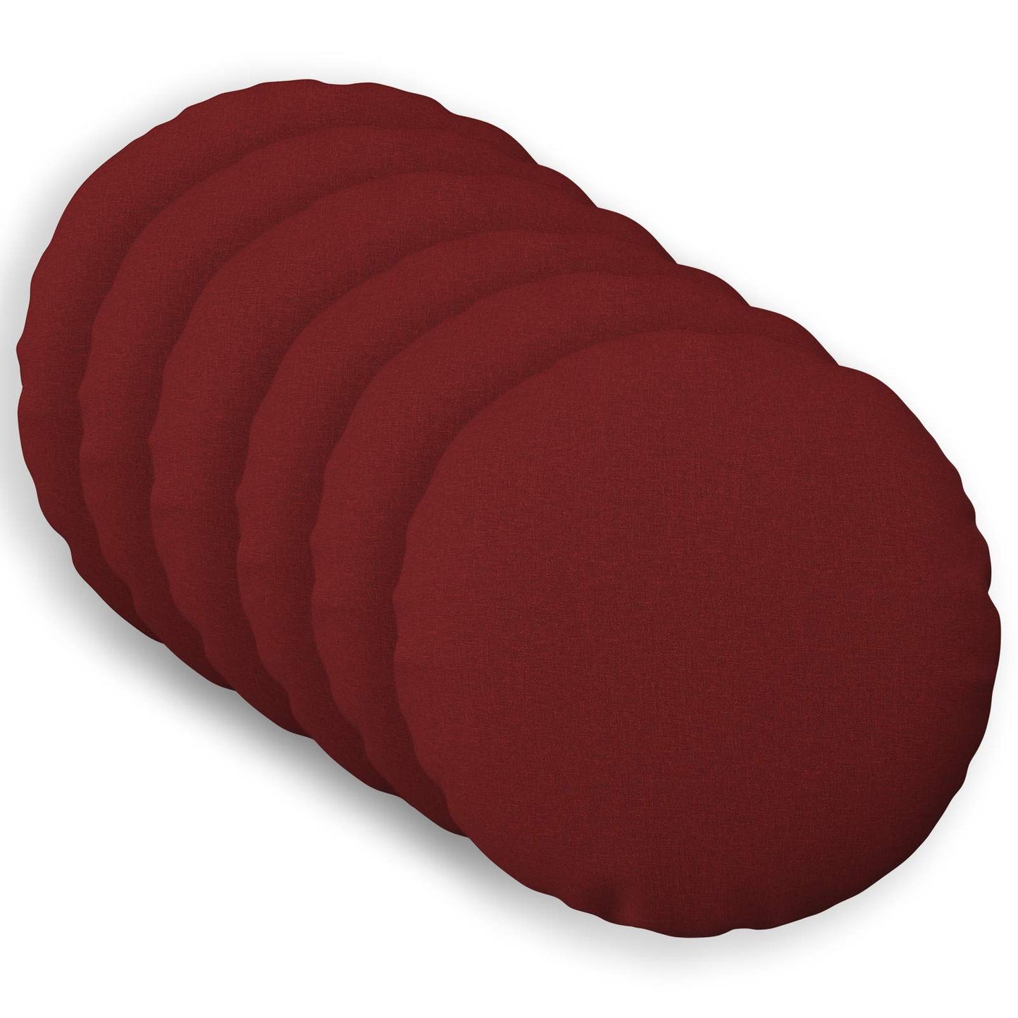 vidaXL Cushion with Pillow HEERLEN 6 pcs Wine Red Fabric