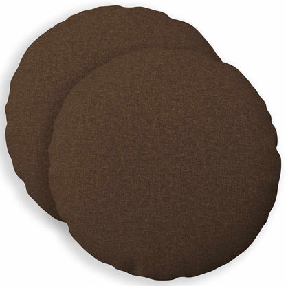 vidaXL Cushion with Pillow HEERLEN 2 pcs Brown Fabric
