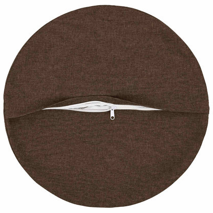 vidaXL Cushion with Pillow HEERLEN 6 pcs Brown Fabric