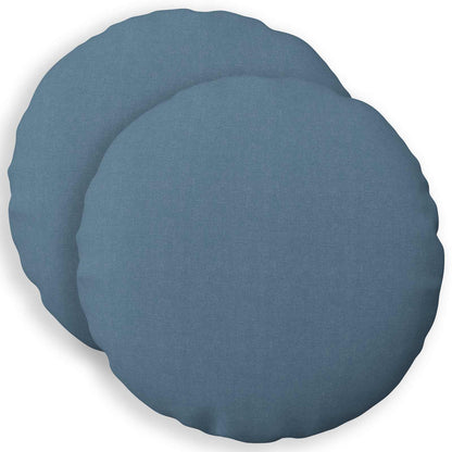 vidaXL Cushion with Pillow HEERLEN 2 pcs Jeans Blue Fabric