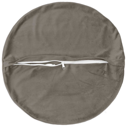 vidaXL Cushion with Pillow HEERLEN 6 pcs Light Grey Velvet