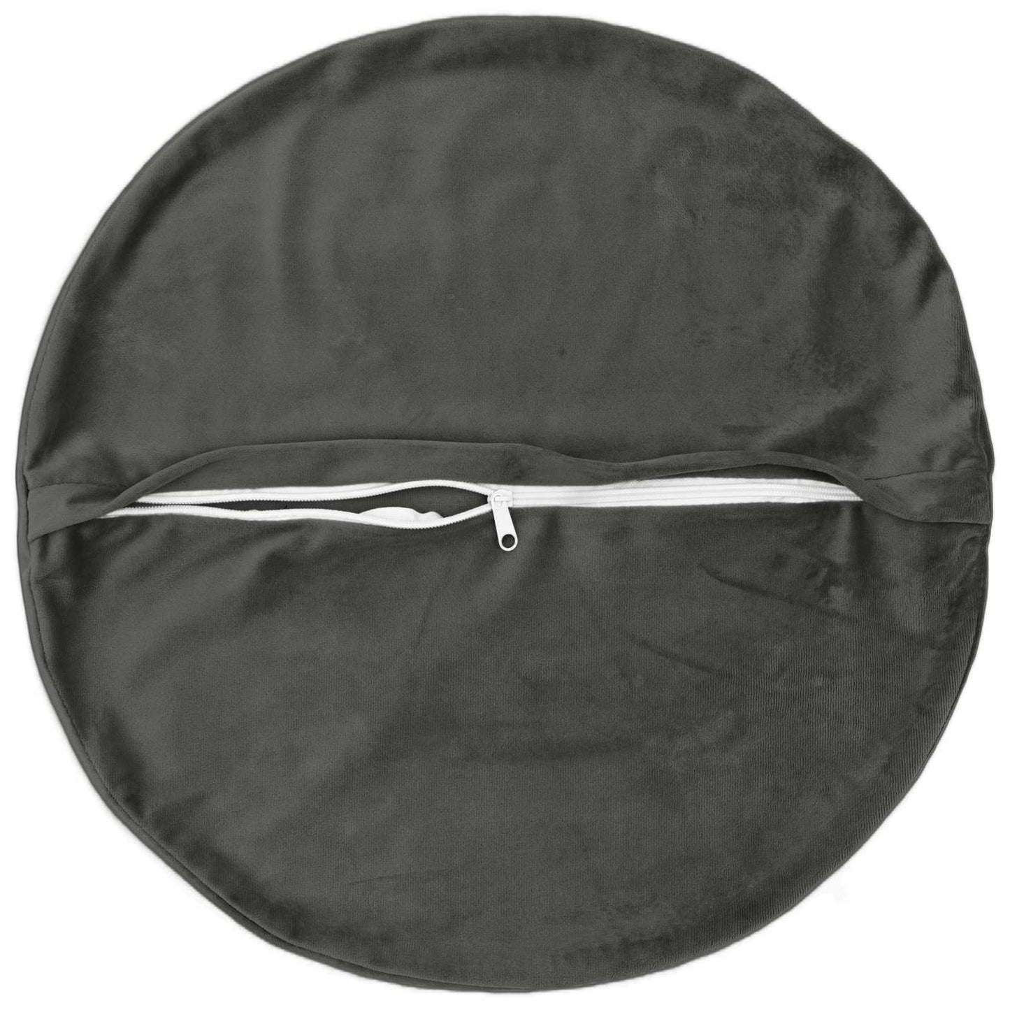 vidaXL Cushion with Pillow HEERLEN 2 pcs Dark Grey Velvet