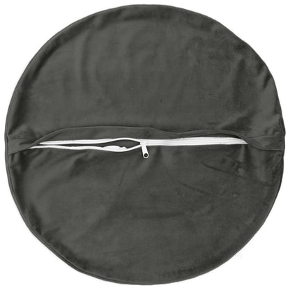 vidaXL Cushion with Pillow HEERLEN 2 pcs Dark Grey Velvet