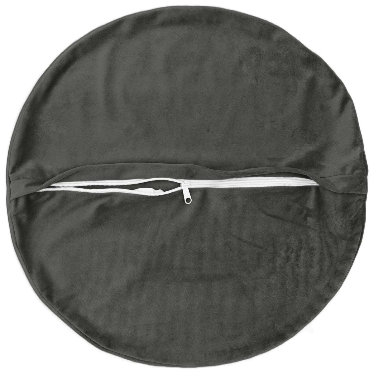 vidaXL Cushion with Pillow HEERLEN 6 pcs Dark Grey Velvet