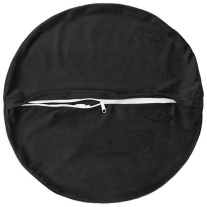 vidaXL Cushion with Pillow HEERLEN 2 pcs Black Velvet