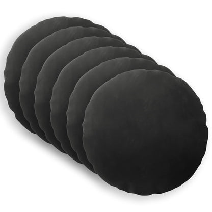 vidaXL Cushion with Pillow HEERLEN 6 pcs Black Velvet