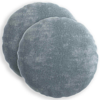 vidaXL Throw Pillow 2 pcs HEERLEN Light Blue Dia. 60 cm