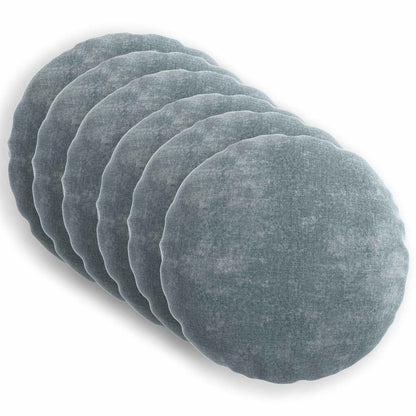 vidaXL Throw Pillow 6 pcs HEERLEN Light Blue Dia. 60 cm