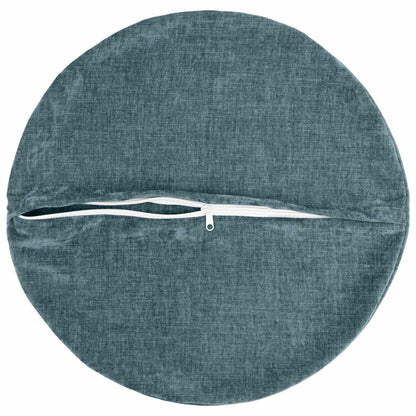 vidaXL Throw Pillow 2 pcs HEERLEN Blue Dia. 60 cm Chenille Fabric