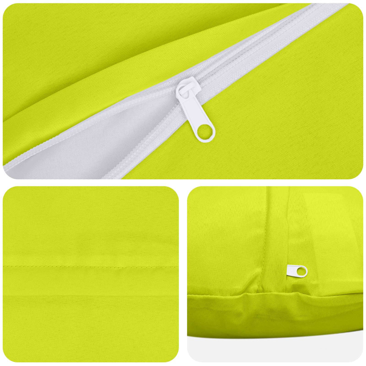 vidaXL Cushion with Pillow HEERLEN 6 pcs Bright Green Polyester
