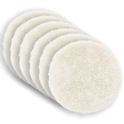 vidaXL Cushion with Pillow HEERLEN 6 pcs White PV Fleece