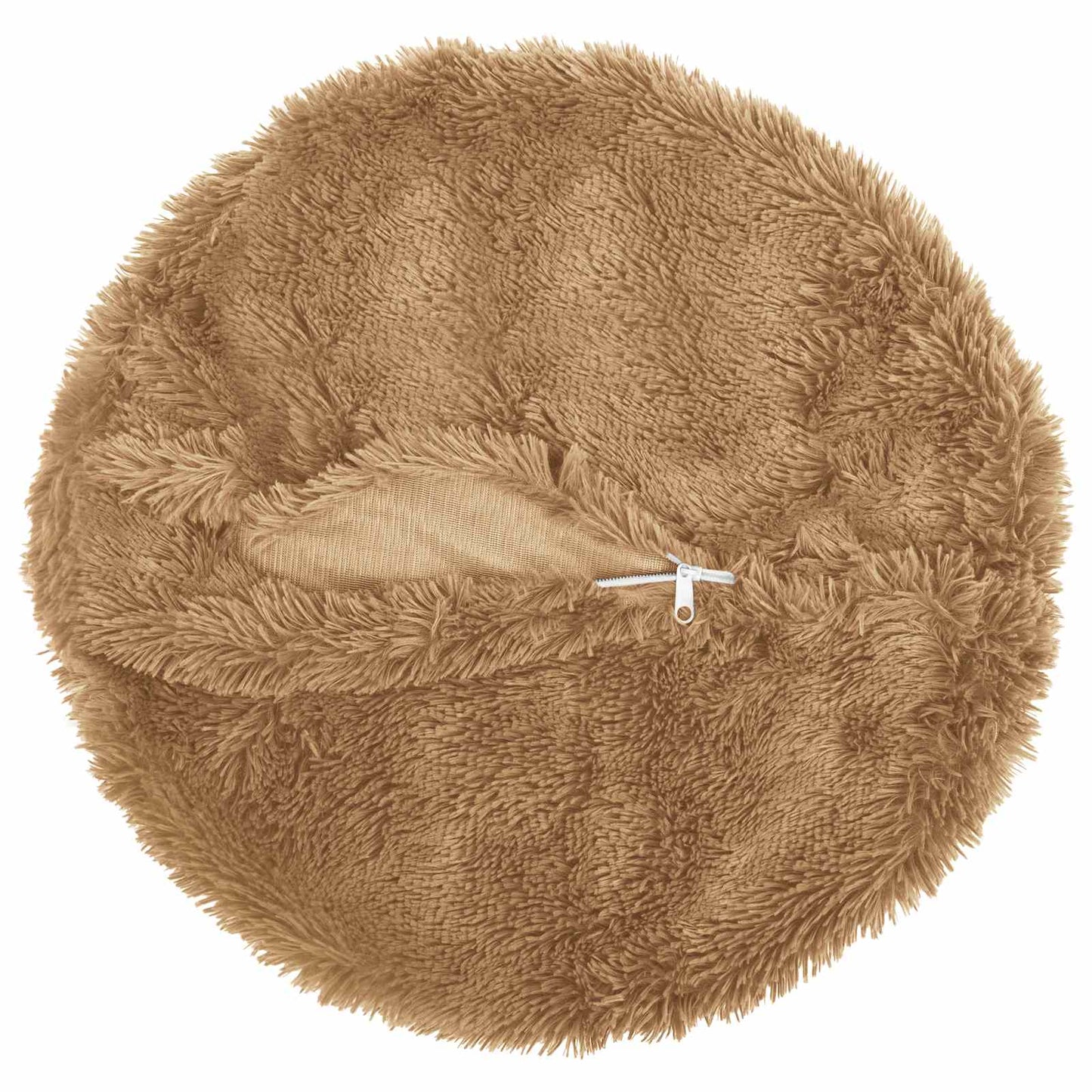 vidaXL Cushion with Pillow HEERLEN 2 pcs Taupe PV Fleece