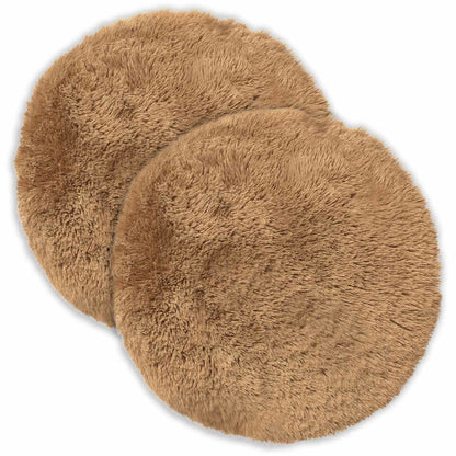 vidaXL Cushion with Pillow HEERLEN 2 pcs Taupe PV Fleece