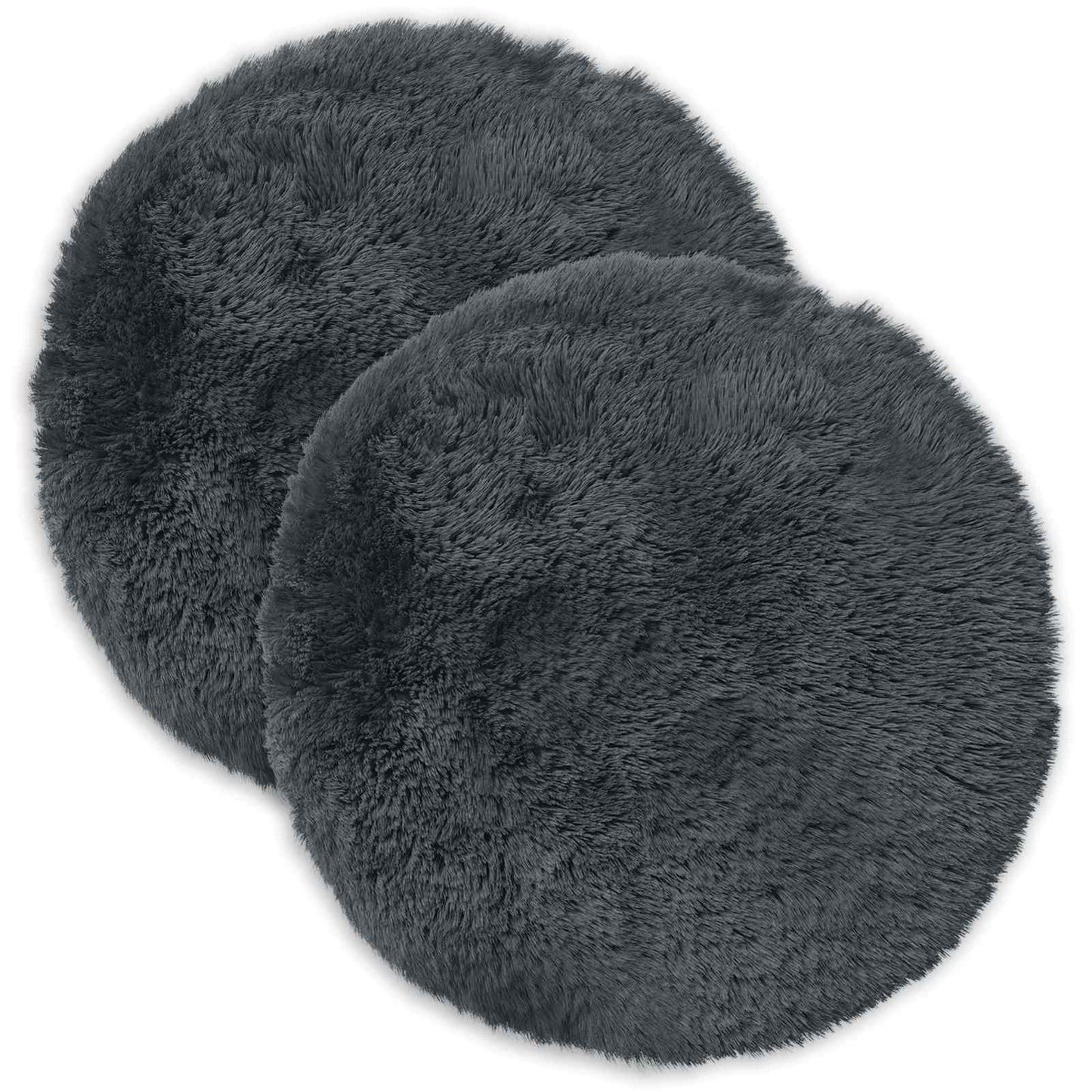 vidaXL Cushion with Pillow HEERLEN 2 pcs Anthracite PV Fleece