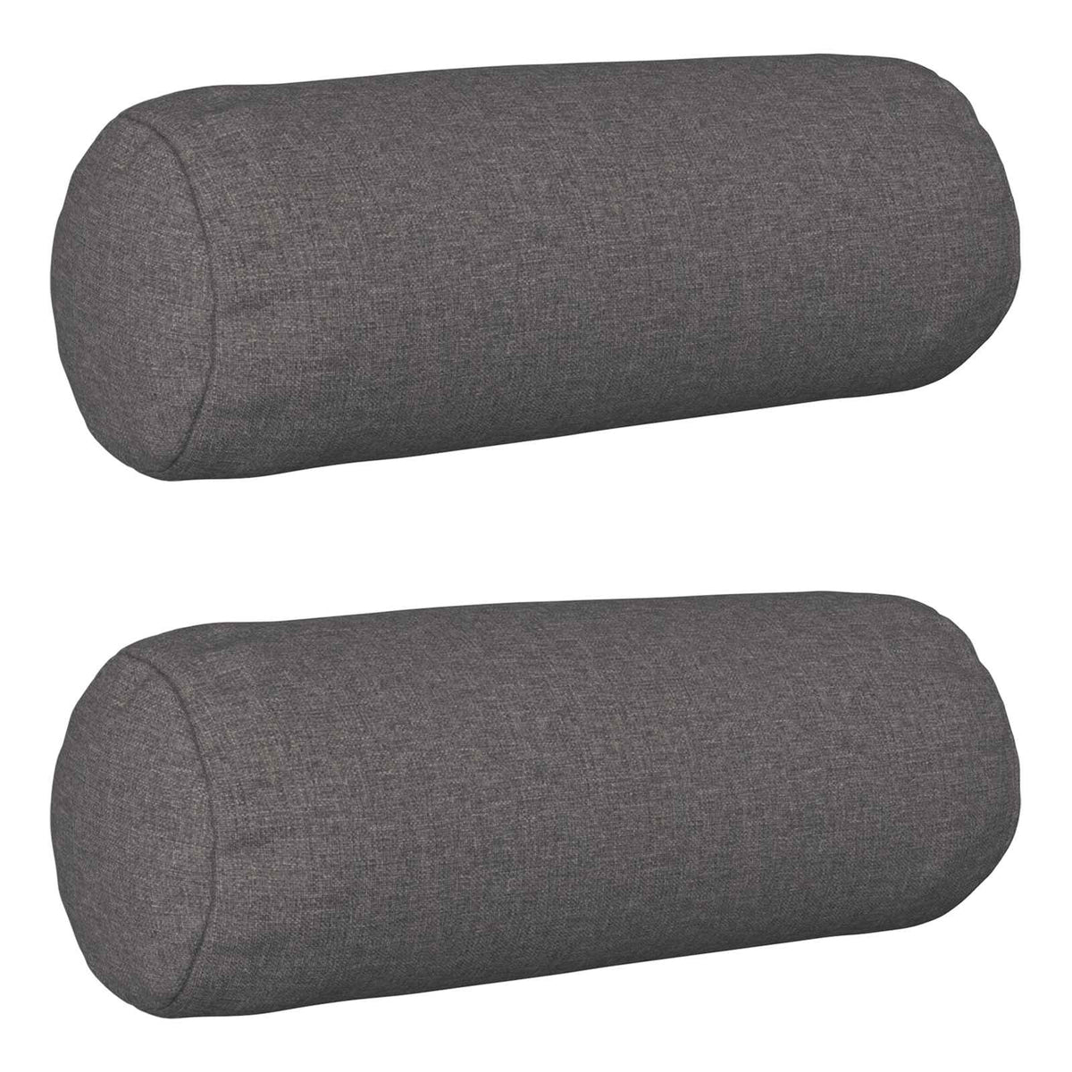 vidaXL Cushion with Pillow HEERLEN 2 pcs Light Grey Fabric