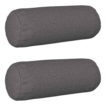 vidaXL Cushion with Pillow HEERLEN 2 pcs Light Grey Fabric