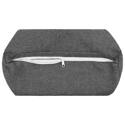 vidaXL Cushion with Pillow HEERLEN 2 pcs Light Grey Fabric