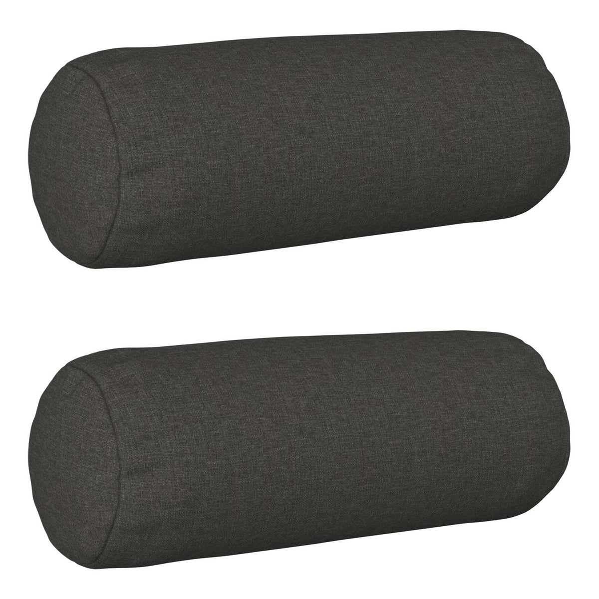 vidaXL Cushion with Pillow HEERLEN 2 pcs Dark Grey Fabric