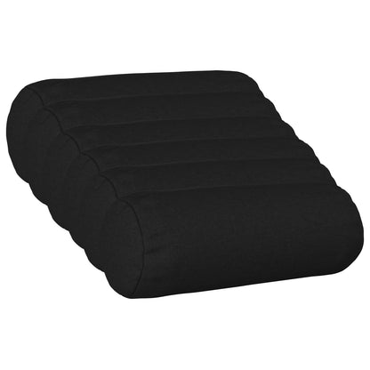 vidaXL Cushion with Pillow HEERLEN 6 pcs Black Fabric