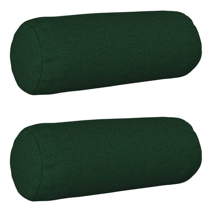 vidaXL Cushion with Pillow HEERLEN 2 pcs Dark Green Fabric