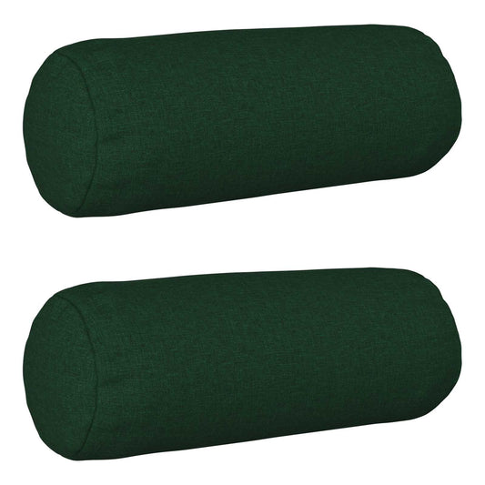 vidaXL Cushion with Pillow HEERLEN 2 pcs Dark Green Fabric