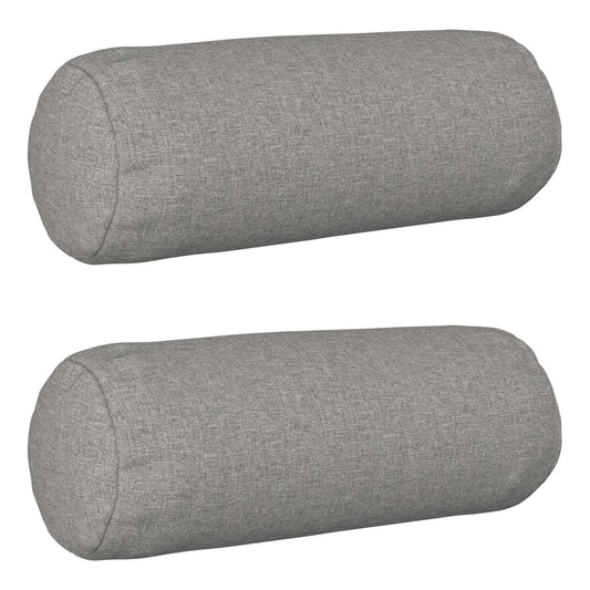 vidaXL Cushion with Pillow HEERLEN 2 pcs Cloud Grey Fabric