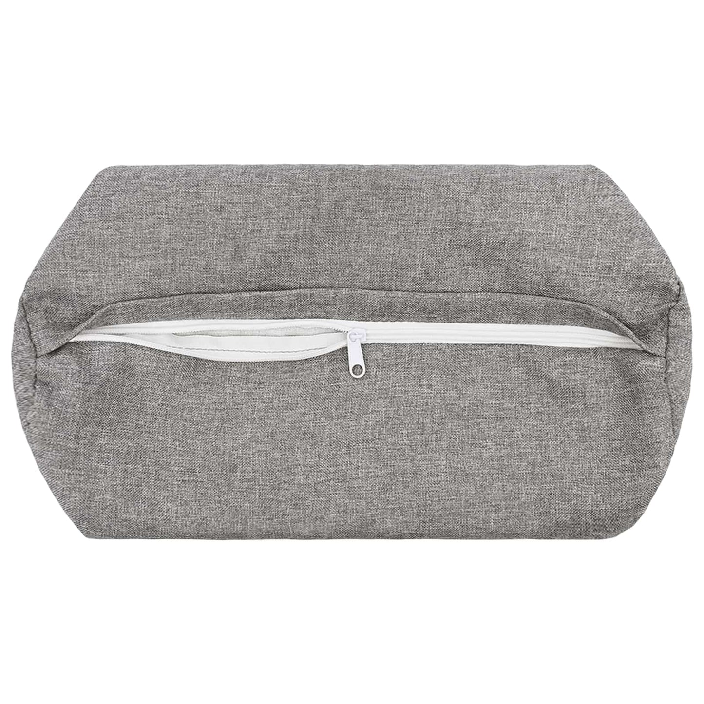 vidaXL Cushion with Pillow HEERLEN 2 pcs Cloud Grey Fabric