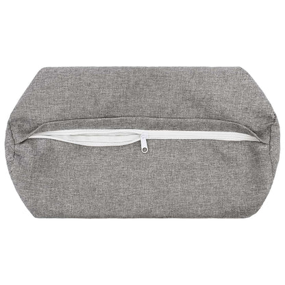 vidaXL Cushion with Pillow HEERLEN 6 pcs Cloud Grey Fabric