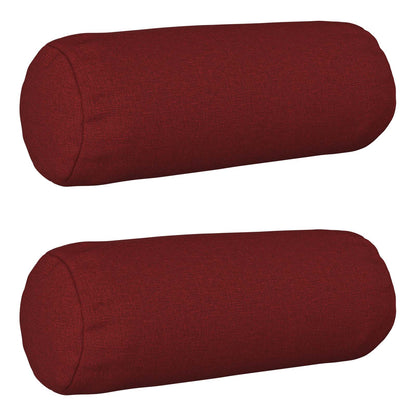 vidaXL Cushion with Pillow HEERLEN 2 pcs Wine Red Fabric