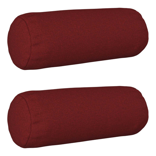 vidaXL Cushion with Pillow HEERLEN 2 pcs Wine Red Fabric
