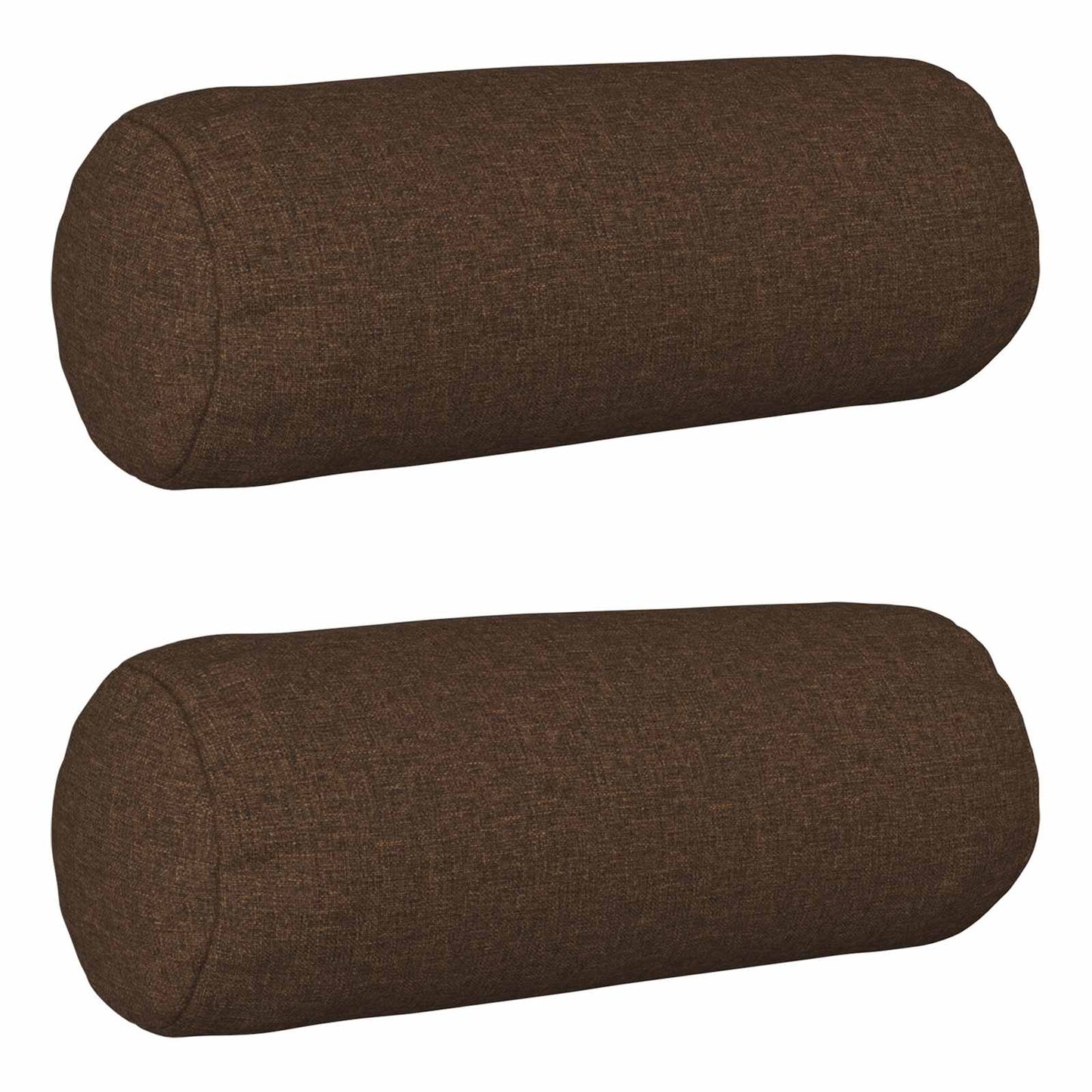 vidaXL Cushion with Pillow HEERLEN 2 pcs Brown Fabric