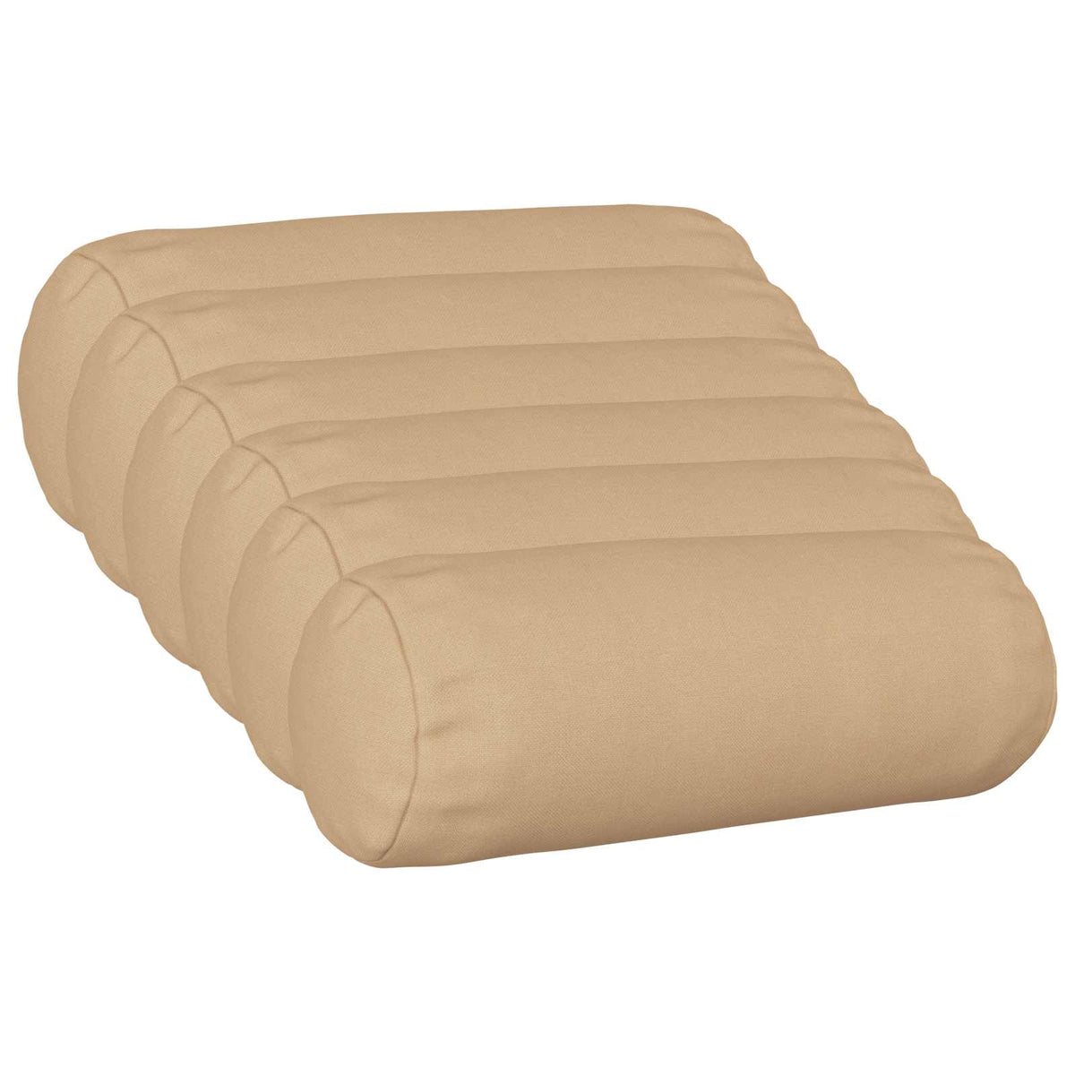 vidaXL Cushion with Pillow HEERLEN 6 pcs Cream Fabric