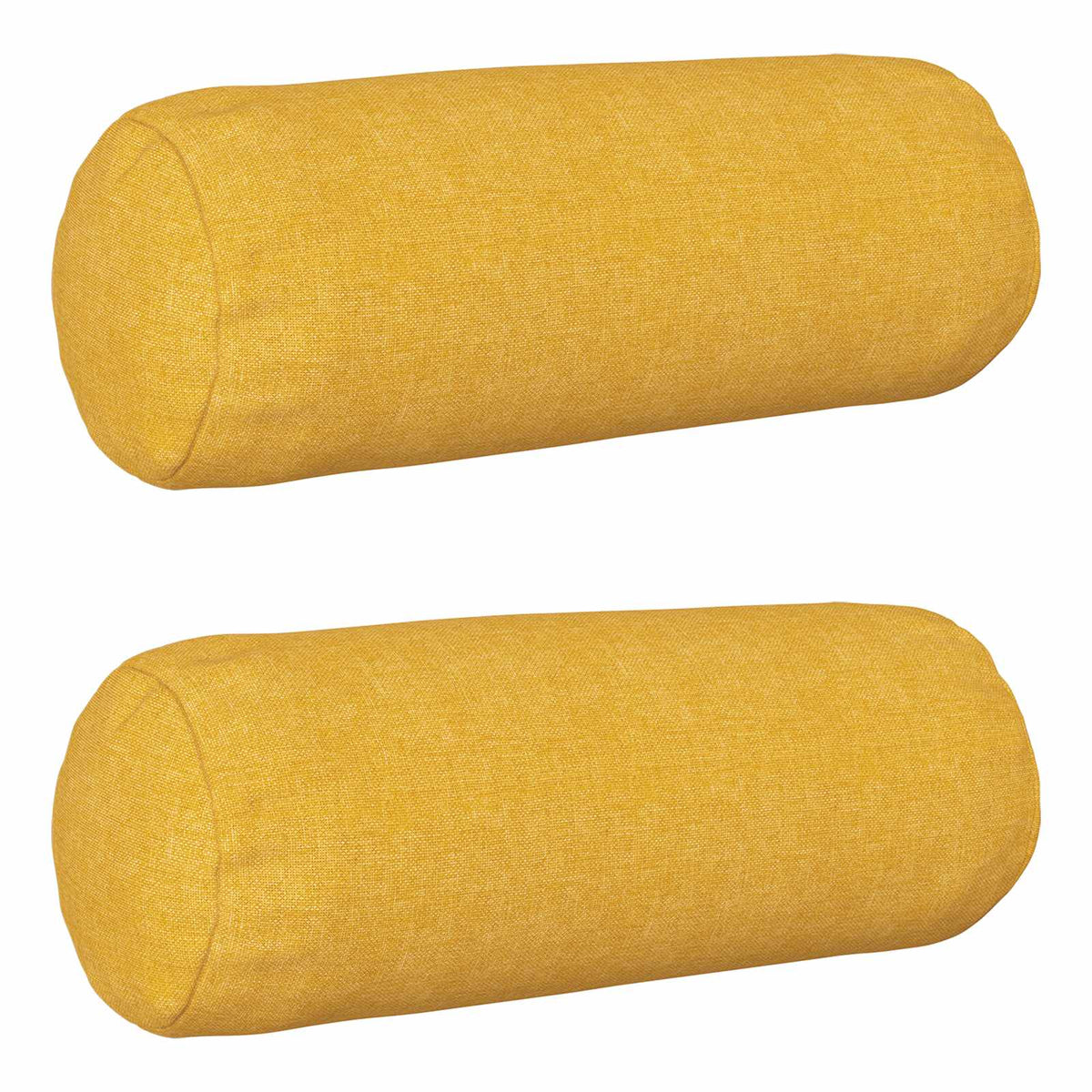 vidaXL Cushion with Pillow HEERLEN 2 pcs Light Yellow Fabric