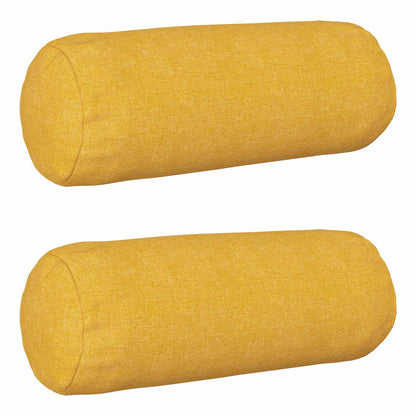 vidaXL Cushion with Pillow HEERLEN 2 pcs Light Yellow Fabric