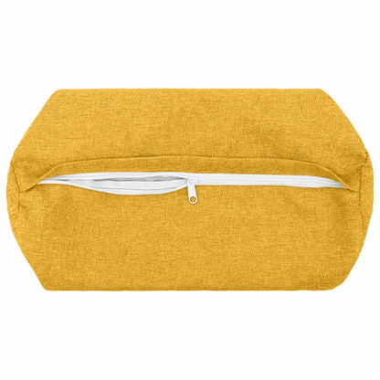 vidaXL Cushion with Pillow HEERLEN 2 pcs Light Yellow Fabric