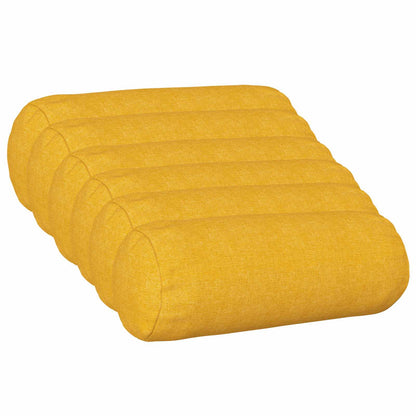 vidaXL Cushion with Pillow HEERLEN 6 pcs Light Yellow Fabric