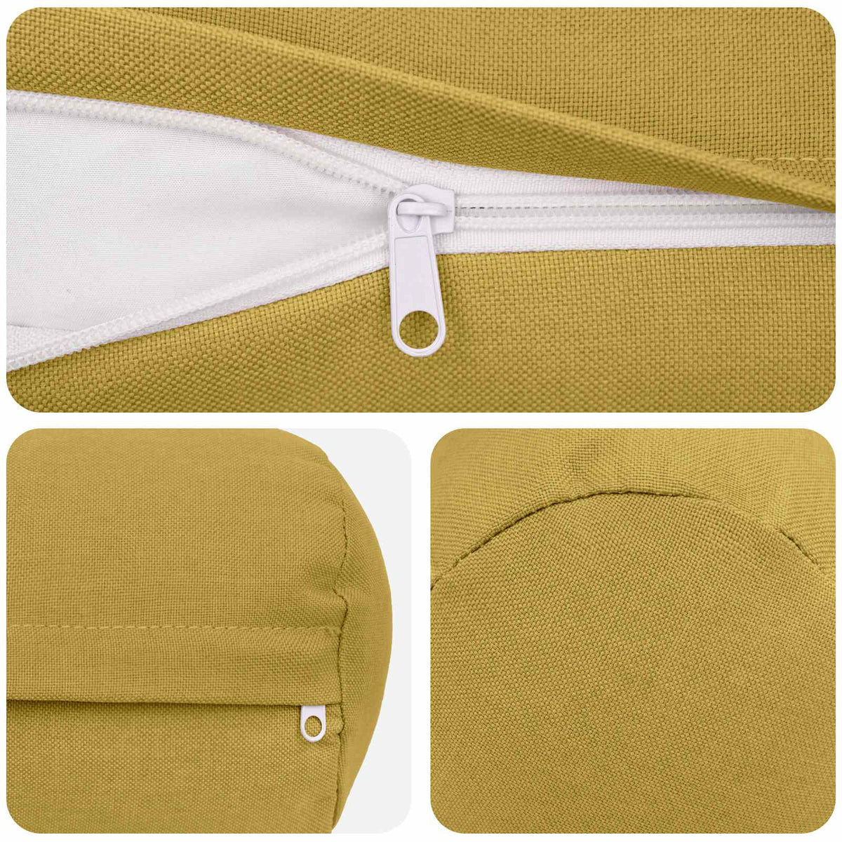 vidaXL Cushion with Pillow HEERLEN 2 pcs Light Green Fabric