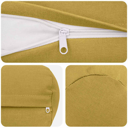 vidaXL Cushion with Pillow HEERLEN 6 pcs Light Green Fabric