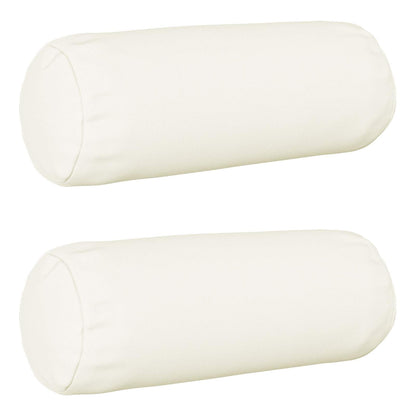 vidaXL Cushion with Pillow HEERLEN 2 pcs White Fabric