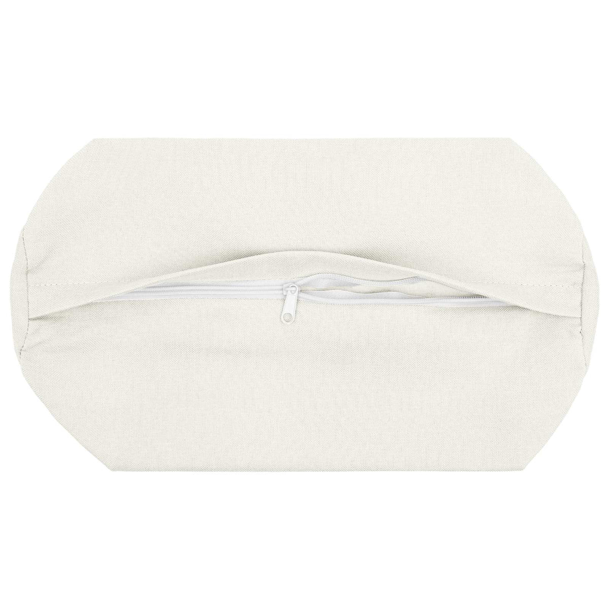 vidaXL Cushion with Pillow HEERLEN 2 pcs White Fabric