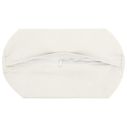 vidaXL Cushion with Pillow HEERLEN 6 pcs White Fabric