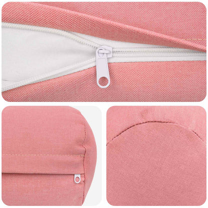 vidaXL Cushion with Pillow HEERLEN 2 pcs Pink Fabric