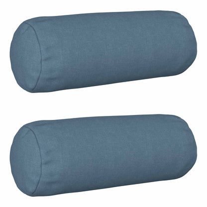 vidaXL Cushion with Pillow HEERLEN 2 pcs Jeans Blue Fabric