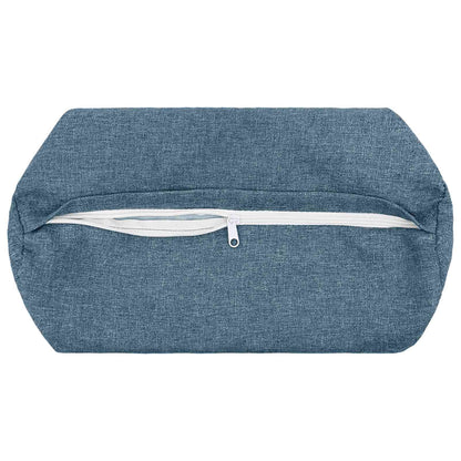 vidaXL Cushion with Pillow HEERLEN 2 pcs Jeans Blue Fabric