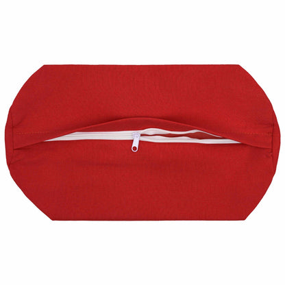 vidaXL Cushion with Pillow HEERLEN 2 pcs Red Fabric
