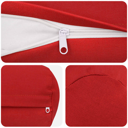 vidaXL Cushion with Pillow HEERLEN 6 pcs Red Fabric