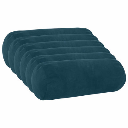 vidaXL Cushion with Pillow HEERLEN 6 pcs Blue Velvet