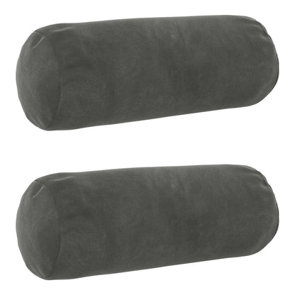 vidaXL Cushion with Pillow HEERLEN 2 pcs Dark Grey Velvet